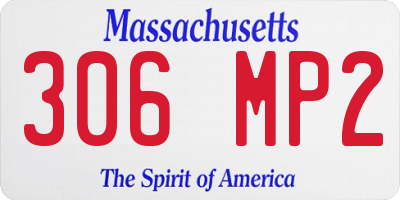 MA license plate 306MP2