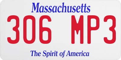 MA license plate 306MP3