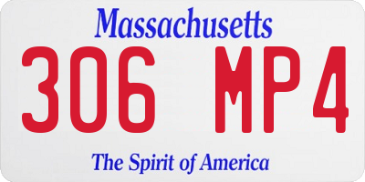 MA license plate 306MP4