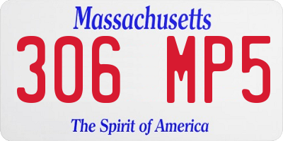 MA license plate 306MP5