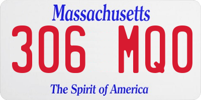 MA license plate 306MQ0