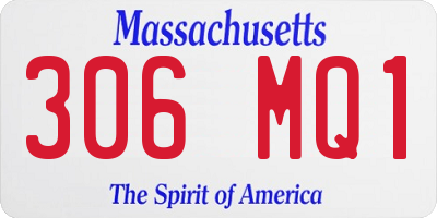 MA license plate 306MQ1