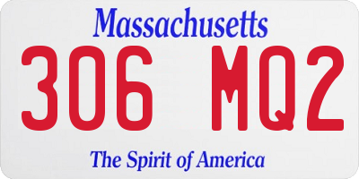MA license plate 306MQ2
