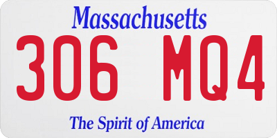 MA license plate 306MQ4