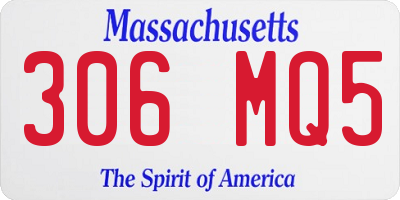 MA license plate 306MQ5