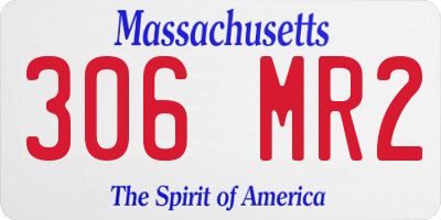 MA license plate 306MR2