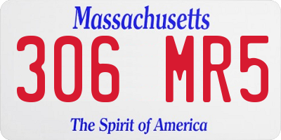 MA license plate 306MR5