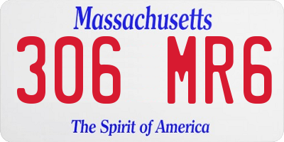 MA license plate 306MR6