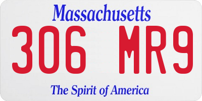 MA license plate 306MR9