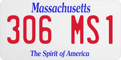 MA license plate 306MS1