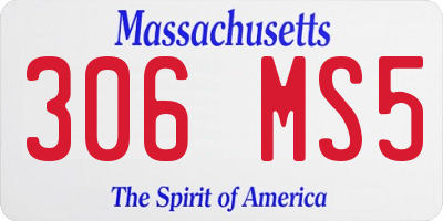 MA license plate 306MS5