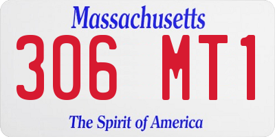 MA license plate 306MT1