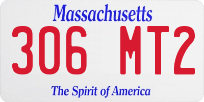 MA license plate 306MT2