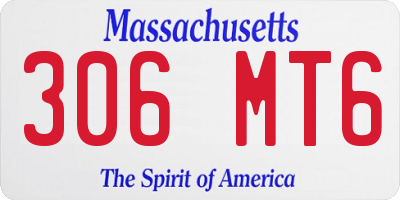 MA license plate 306MT6