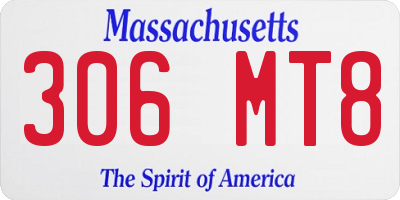 MA license plate 306MT8