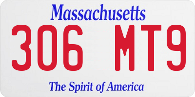 MA license plate 306MT9