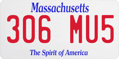 MA license plate 306MU5