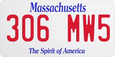 MA license plate 306MW5