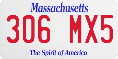 MA license plate 306MX5