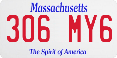 MA license plate 306MY6