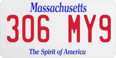 MA license plate 306MY9