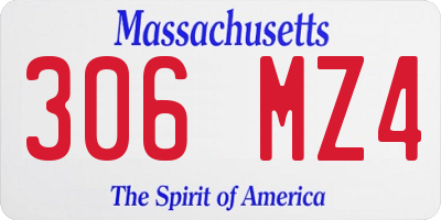 MA license plate 306MZ4