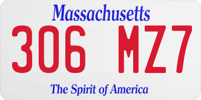 MA license plate 306MZ7