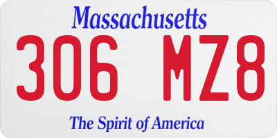 MA license plate 306MZ8