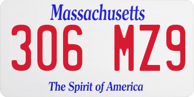 MA license plate 306MZ9