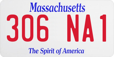 MA license plate 306NA1