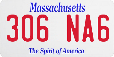 MA license plate 306NA6