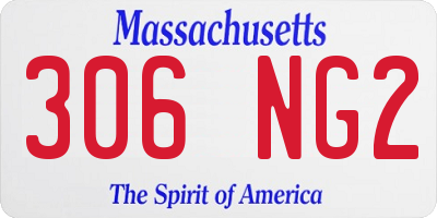 MA license plate 306NG2