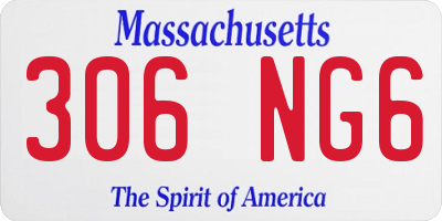 MA license plate 306NG6