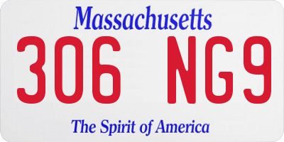 MA license plate 306NG9