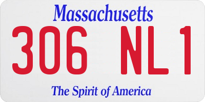 MA license plate 306NL1