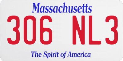 MA license plate 306NL3