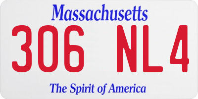 MA license plate 306NL4