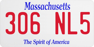 MA license plate 306NL5