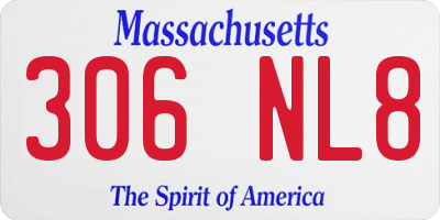 MA license plate 306NL8
