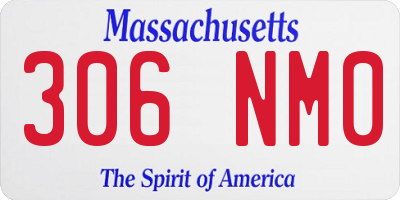MA license plate 306NM0