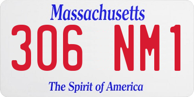 MA license plate 306NM1