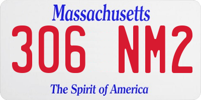 MA license plate 306NM2