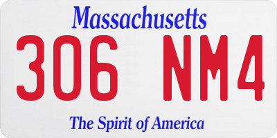 MA license plate 306NM4