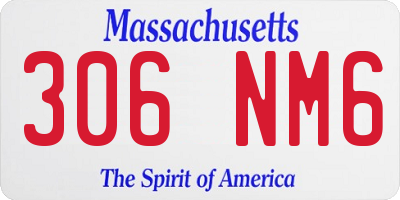 MA license plate 306NM6