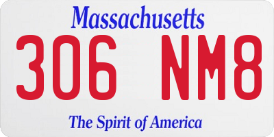 MA license plate 306NM8
