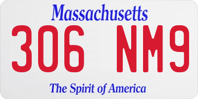 MA license plate 306NM9