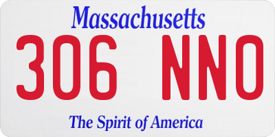 MA license plate 306NN0