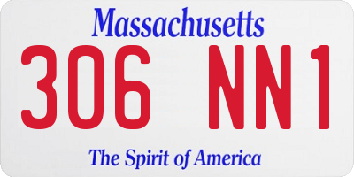 MA license plate 306NN1