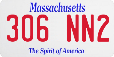MA license plate 306NN2