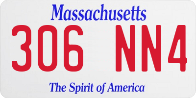 MA license plate 306NN4